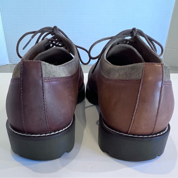 Polo Ralph Lauren Vintage Men's Brown and Tan Oxfords Sz 10 1/2 - Picture 8 of 16